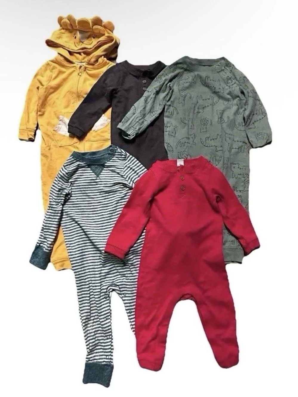 Toddler Boy One Piece Winter Rompers Sweater Cold Weather Size 12-18 Months